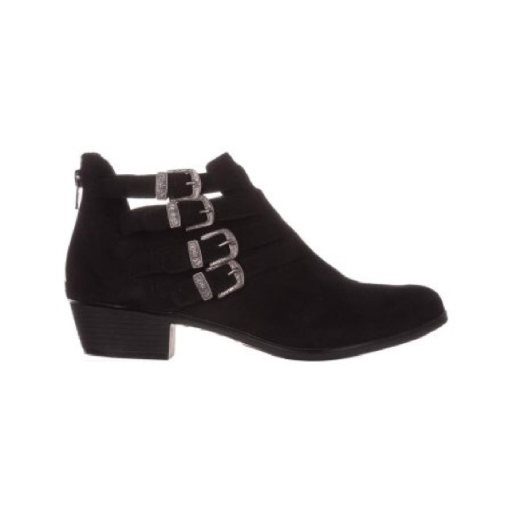 American rag darie black suede ankle booties